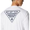 Columbia Mens Fork Stream™ Long Sleeve Shirt(White/Georgia)