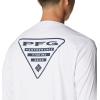 Columbia Mens Fork Stream™ Long Sleeve Shirt(White/North Carolina)
