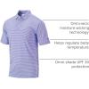 Columbia Men’s Golf Club Invite Polo Omni Wick Lightweight Short Sleeve Shirt(Frosted Purple)
