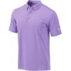 Columbia Men’s Golf Drive Polo Shirt Omni Wick Performance Breathable Short Sleeve(Frosted Purple)