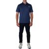 Columbia Men’s Golf Flycaster Pocket Polo Shirt Omni Wick Breathable Short Sleeve(Collegiate Navy)