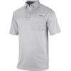 Columbia Men’s Golf Flycaster Pocket Polo Shirt Omni Wick Breathable Short Sleeve(Cool Grey)