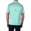 Columbia Men’s Golf Flycaster Pocket Polo Shirt Omni Wick Breathable Short Sleeve(Gulf Stream)