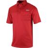 Columbia Men’s Golf Flycaster Pocket Polo Shirt Omni Wick Breathable Short Sleeve(Intense Red)