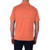 Columbia Men’s Golf Flycaster Pocket Polo Shirt Omni Wick Breathable Short Sleeve(Lychee)
