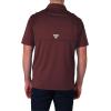 Columbia Men’s Golf Flycaster Pocket Polo Shirt Omni Wick Breathable Short Sleeve(Maroon)