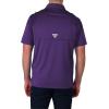 Columbia Men’s Golf Flycaster Pocket Polo Shirt Omni Wick Breathable Short Sleeve(Purple)