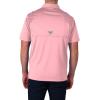 Columbia Men’s Golf Flycaster Pocket Polo Shirt Omni Wick Breathable Short Sleeve(Sorbet)