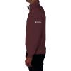 Columbia Men’s Golf Wickhams Hills Quarter Zip OMNI WICK Pullover(Maroon)