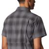 Columbia Mens Newton Ridge Plaid Short Sleeve(City Grey Soft Ombre)