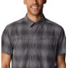 Columbia Mens Newton Ridge Plaid Short Sleeve(City Grey Soft Ombre)