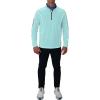 Columbia Men’s OMNI WICK Shotgun 1/4 Zip Pullover Breathable Long Sleeve(Gulf Stream)