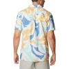 Columbia Mens Pine Canyon Short SleeveHiking Shirt(Chalk Floristic)
