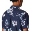Columbia Mens Pine Canyon Short SleeveHiking Shirt(Collegiate Navy Staycation)