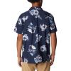 Columbia Mens Pine Canyon Short SleeveHiking Shirt(Collegiate Navy Staycation)