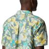 Columbia Mens Pine Canyon Short SleeveHiking Shirt(Niagara Floriculture)