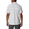 Columbia Mens Pine Canyon Short SleeveHiking Shirt(Peach Blossom Stripe)