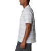 Columbia Mens Pine Canyon Short SleeveHiking Shirt(Peach Blossom Stripe)