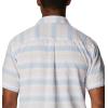 Columbia Mens Pine Canyon Short SleeveHiking Shirt(Peach Blossom Stripe)