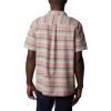 Columbia Mens Pine Canyon Short SleeveHiking Shirt(Spicy Stripe)