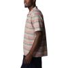 Columbia Mens Pine Canyon Short SleeveHiking Shirt(Spicy Stripe)