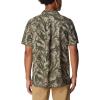 Columbia Mens Pine Canyon Short SleeveHiking Shirt(Stone Green Floriculture)