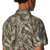 Columbia Mens Pine Canyon Short SleeveHiking Shirt(Stone Green Floriculture)