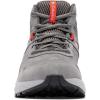 Columbia Mens Plateau Venture Mid(Titainium Grey Steel/Fiery Red)