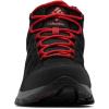 Columbia Men’s Redmond Iii Mid Waterproof Hiking Shoe(Black/Mountain Red)