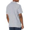 Columbia Men’s Sage Springs Linen Short Sleeve(Collegiate Navy Strolling Stripe)