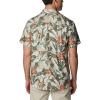 Columbia Mens Silver Ridge Utility Lite Novelty Short Sleeve(Ancient Fossil Floriculture)
