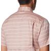 Columbia Mens Silver Ridge Utility Lite Novelty Short Sleeve(Auburn Chambray Stripe)