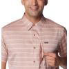 Columbia Mens Silver Ridge Utility Lite Novelty Short Sleeve(Auburn Chambray Stripe)