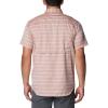 Columbia Mens Silver Ridge Utility Lite Novelty Short Sleeve(Auburn Chambray Stripe)