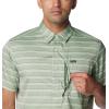 Columbia Mens Silver Ridge Utility Lite Novelty Short Sleeve(Canteen Chambray Stripe)