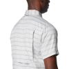 Columbia Mens Silver Ridge Utility Lite Novelty Short Sleeve(Columbia Grey Chambray Stripe)