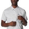 Columbia Mens Silver Ridge Utility Lite Novelty Short Sleeve(Columbia Grey Chambray Stripe)