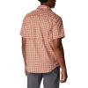 Columbia Mens Silver Ridge Utility Lite Novelty Short Sleeve(Desert Orange Pulaski Plaid)