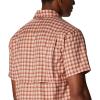 Columbia Mens Silver Ridge Utility Lite Novelty Short Sleeve(Desert Orange Pulaski Plaid)