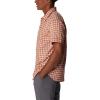 Columbia Mens Silver Ridge Utility Lite Novelty Short Sleeve(Desert Orange Pulaski Plaid)