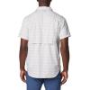 Columbia Mens Silver Ridge Utility Lite Novelty Short Sleeve(Flint Grey Chambray Stripe)