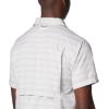 Columbia Mens Silver Ridge Utility Lite Novelty Short Sleeve(Flint Grey Chambray Stripe)