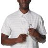Columbia Mens Silver Ridge Utility Lite Novelty Short Sleeve(Flint Grey Chambray Stripe)