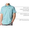 Columbia Mens Silver Ridge Utility Lite Novelty Short Sleeve(Ripple Blue Pulaski Plaid)
