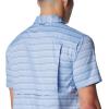 Columbia Mens Silver Ridge Utility Lite Novelty Short Sleeve(Skyler Chambray Stripe)