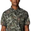 Columbia Mens Silver Ridge Utility Lite Novelty Short Sleeve(Stone Green Floriculture)