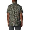 Columbia Mens Silver Ridge Utility Lite Novelty Short Sleeve(Stone Green Floriculture)