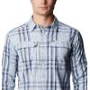 Columbia Mens Silver Ridge™2.0 Long Sleeve ShirtSilver Ridge2.0 Long Sleeve Shirt(Sky Blue Multi Plaid)