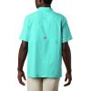 Columbia Men’s Standard Slack Tide Camp Shirt(Bright Aqua)