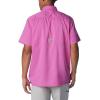 Columbia Men’s Standard Slack Tide Camp Shirt(Bright Lavender)